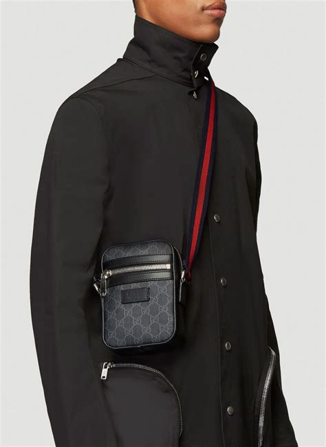 gucci mens wrist bag|men's Gucci crossbody bag sale.